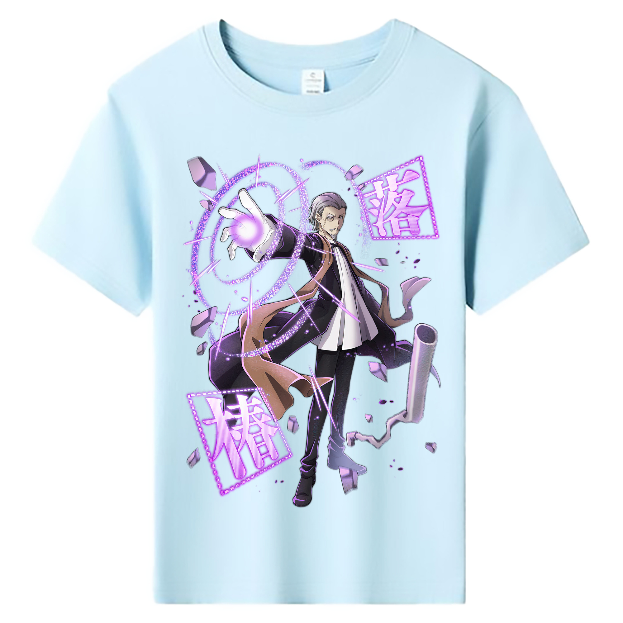 （画像用） 文豪ストレイドッグス Bungo Stray Dogs 綿100％キッズTシャツ（フロントプリント）